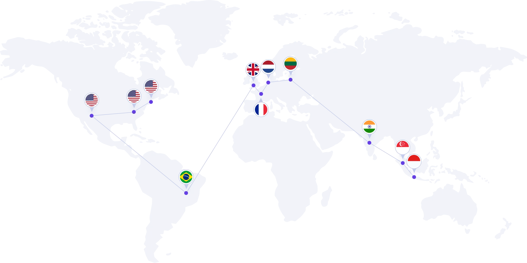 Discover Our Cloud Servers Located Worldwide